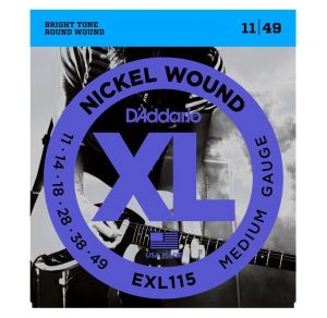 D’ADDARIO EXL115 NICKEL WOUNDS GUITAR STRINGS