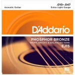 D’ADDARIO EJ15 PHOSPHOR BRONZE WOUND ACOUSTIC STRING