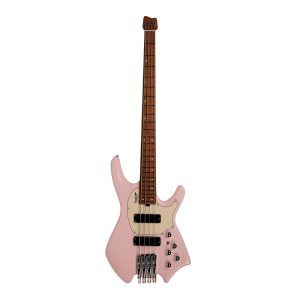 SQOE SBWT700 Shell pink 4-String Headless Electric Bass | Roasted Maple | India